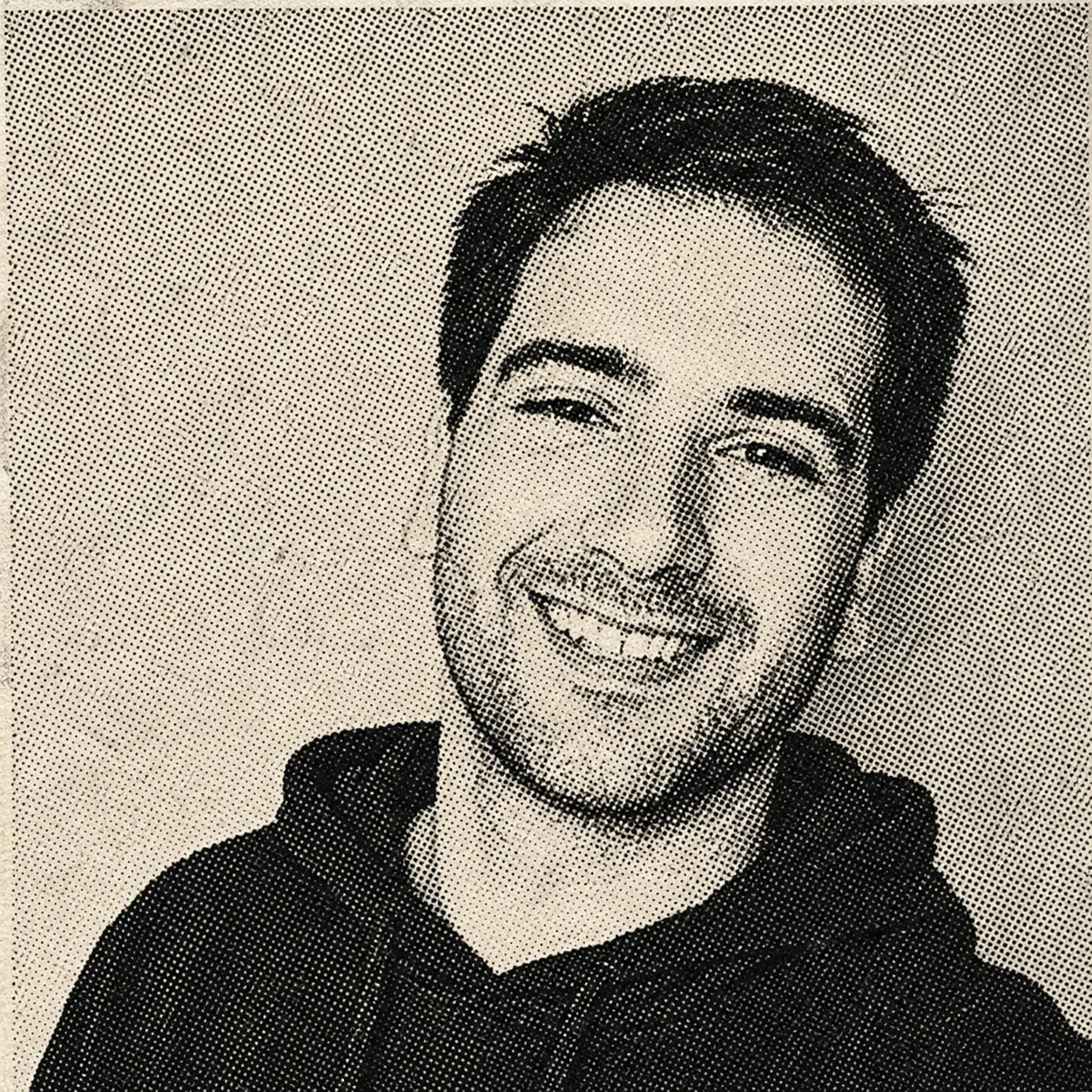 Halftone newspaper portrait of Tibo, the desk's most-watched Codex source